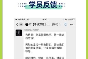 【能量财富绝学课程】——带你打通上天入地的原始能量（6节视频课）