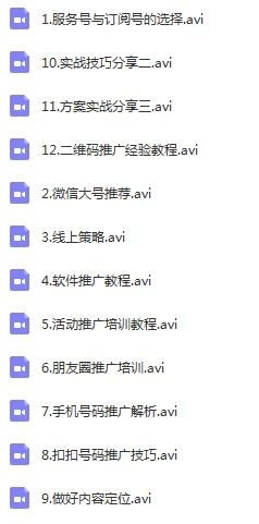 某学院微信公众号营销推广全套课程