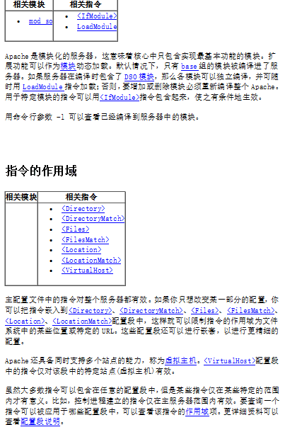 Apache服务器的配置文件 中文_服务器教程