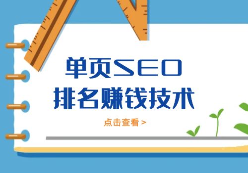 《单页SEO排名赚钱技术》