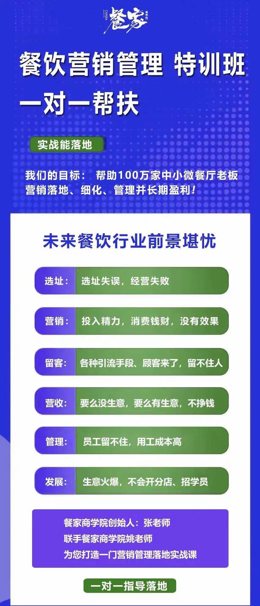餐饮营销管理特训班：选址+营销+留客+营收+管理+发展