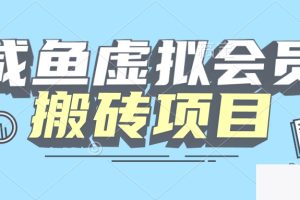 【完全教程】咸鱼虚构会员搬砖，每一单都带来纯利润