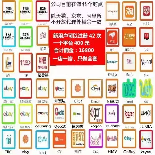 【高端精品】海外电商注册项目，简单操作免费白嫖10000+
