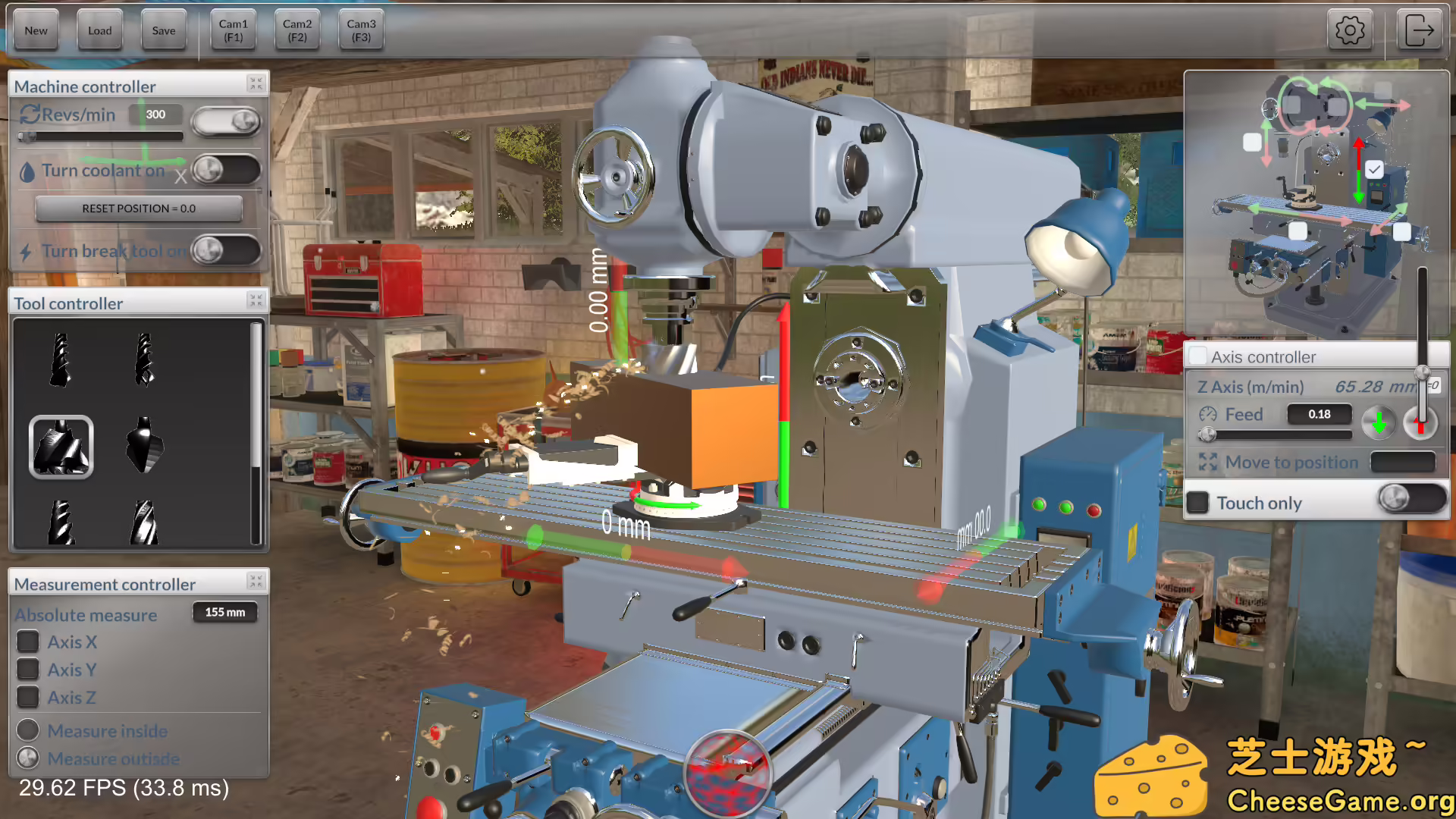 [PC]铣削机模拟器/Milling machine simulator