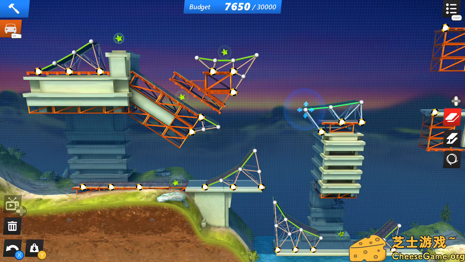 [PC]桥梁建造师：特技/Bridge Constructor Stunts
