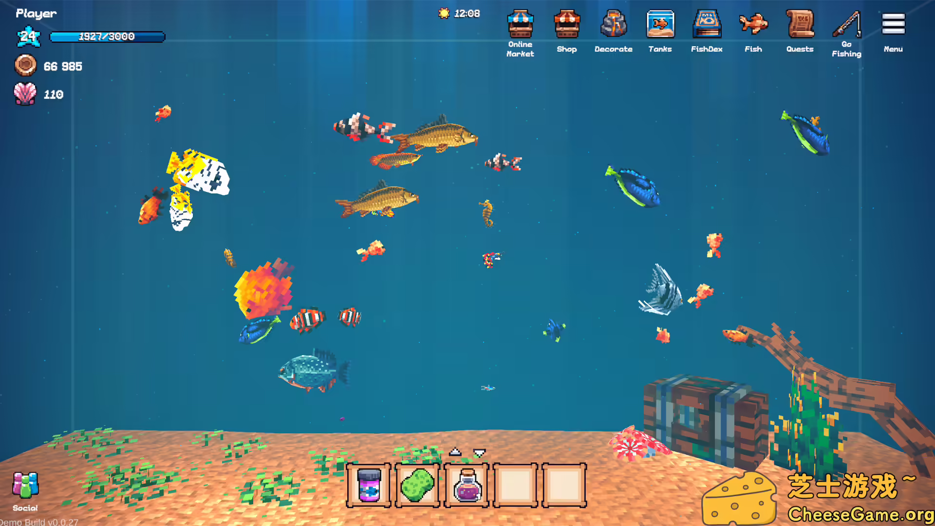 [PC]全球鱼友俱乐部：放置好时光/Tiny Aquarium: Social Fishkeeping