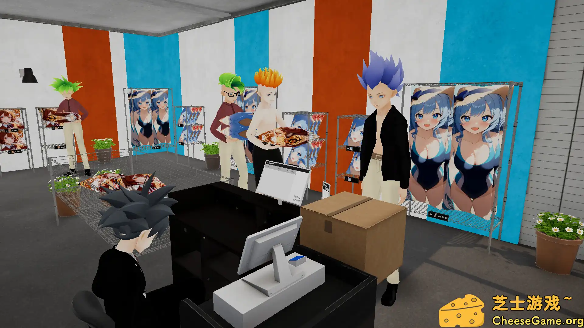 [PC]商店模拟器：抱枕/Shop Simulator: Waifu Pillows