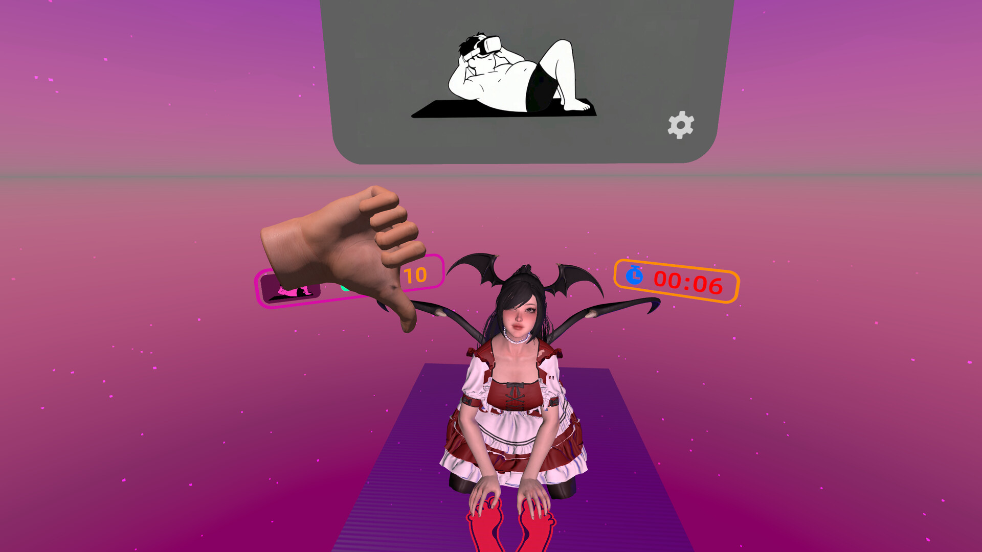 图片[1] [PC]宅男VR: 仰卧起坐与吻/Otaku VR: Sit-ups and Kisses | 游戏截图
