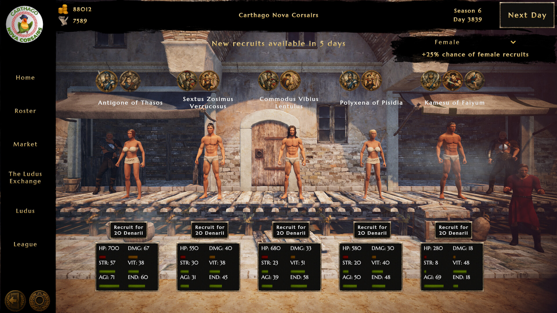 图片[6] [PC]伟大角斗士学院：角斗士管理模拟器/Ludus Magnatus: Gladiator Manager Simulator | 游戏截图