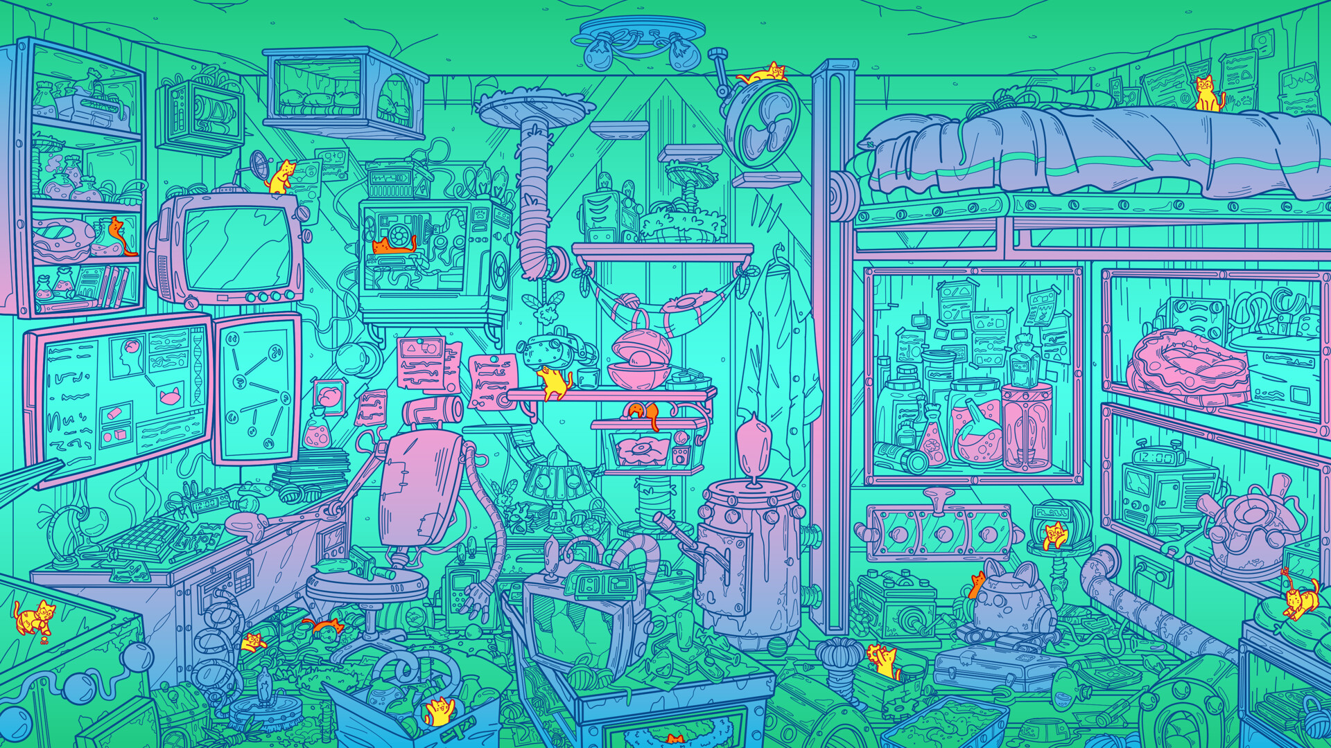 图片[6] [PC]满屋猫咪/Flats Full of Cats                            新游发布 | 游戏截图