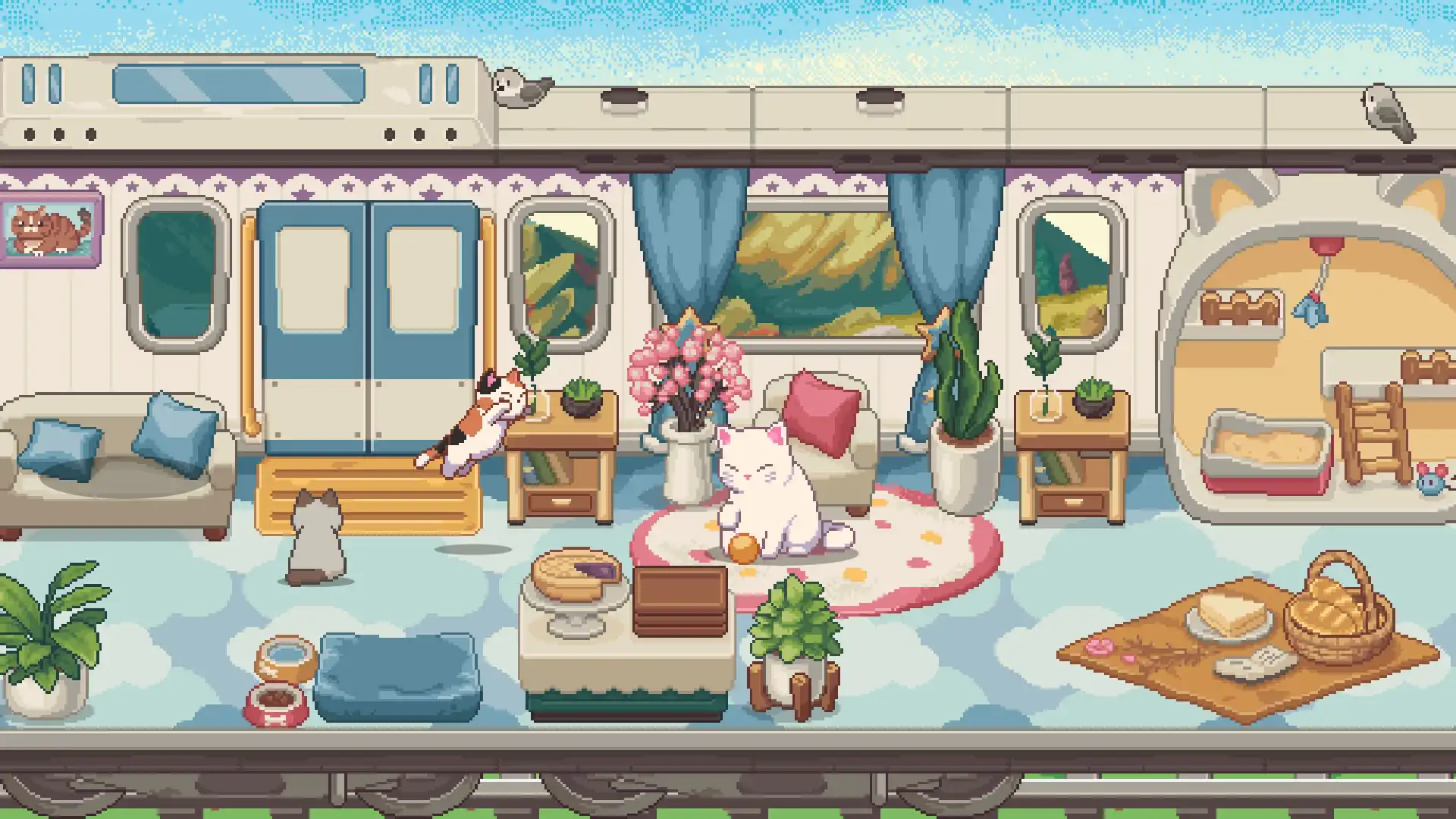 图片[1] [PC]猫咪列车长/Neko Station | 游戏截图