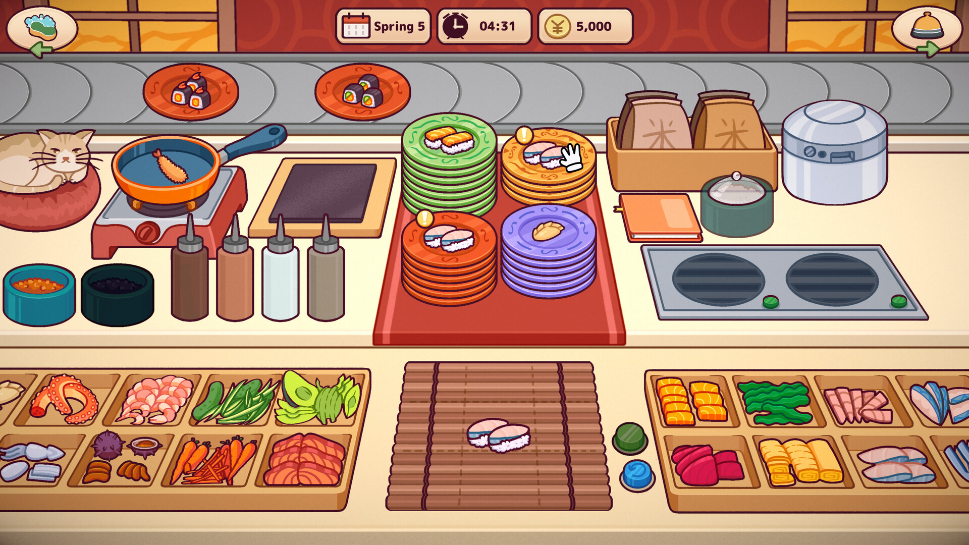 图片[3] [PC]美味回转寿司店模拟器/Ugoku Sushi Bar | 游戏截图