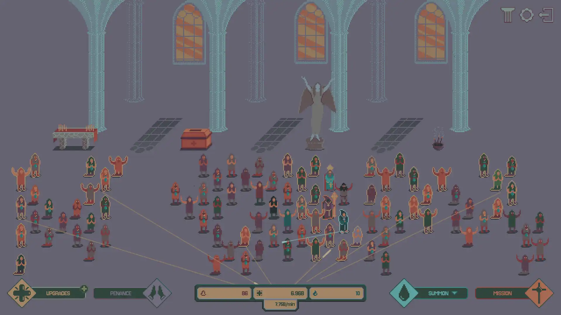 图片[1] [PC]放置教堂/Idle Chapel | 游戏截图