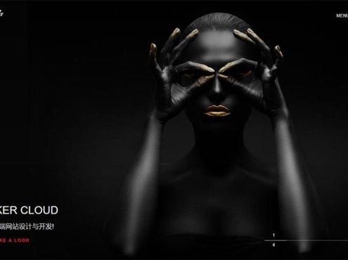 织梦dedecms黑色高端响应式全屏滚屏摄影相册艺术设计公司网站模板(自适应手机移动端)_源码下载