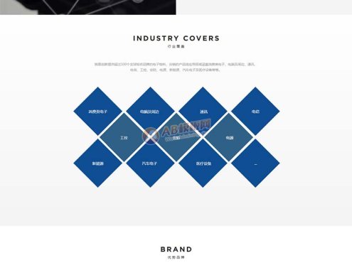 电子元件经销商官网模板