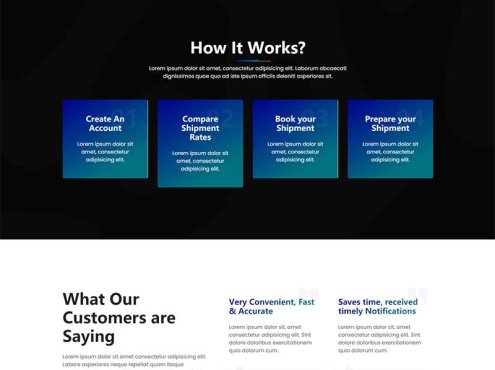 大气的物流行业公司官网HTML模板