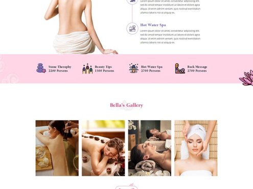 响应式Spa养生馆电商网站模板