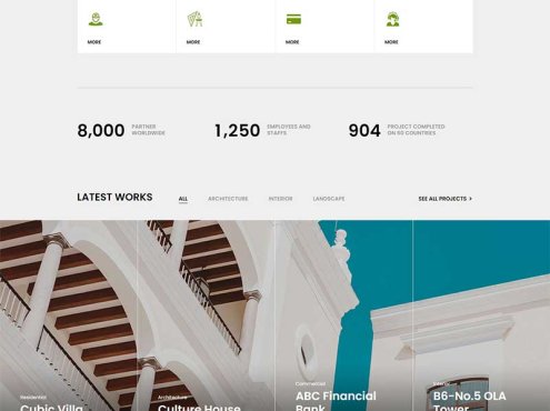 建筑施工设计服务公司网站模板