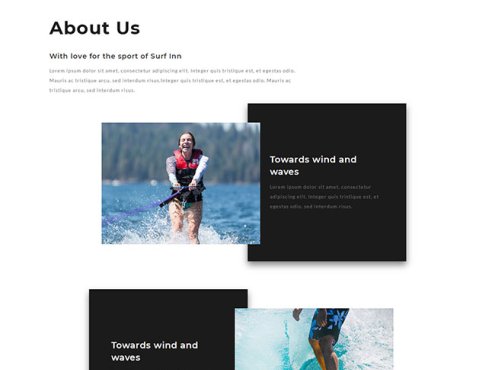 海上冲浪旅游项目网站模板