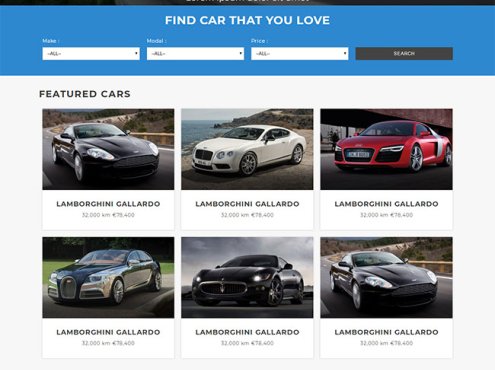 汽车之家信息查询网站模板