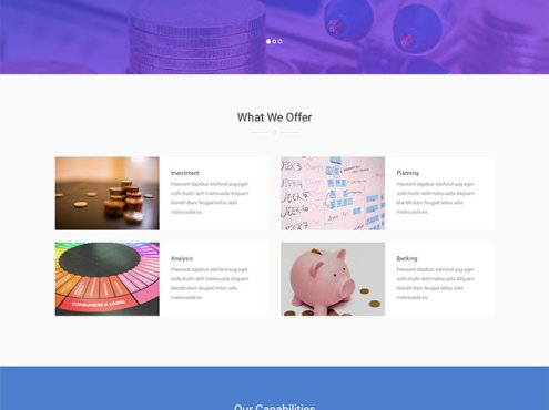 金融理财公司网站模板 HTML5理财投资静态模板