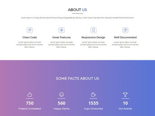 紫色渐变展览活动单页模板