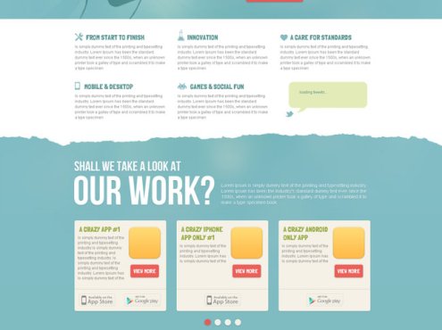 APP应用网站单页模板