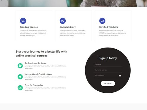 学习教育单页网站模板