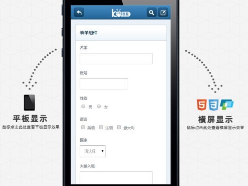 手机网站模板,美观大气webapp风格