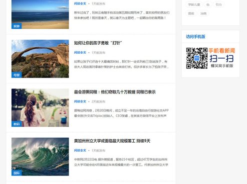 蓝白博客新闻站群通用网站源码 织梦dedecms文章类网站模板