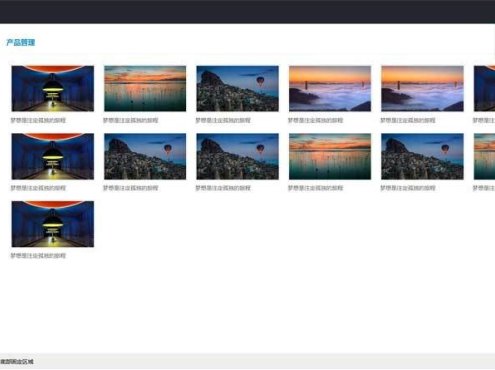 layui网站后台页面模板
