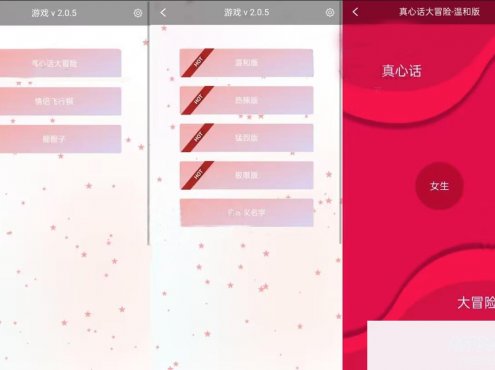 网页版小游戏源码 真心话大冒险 摇骰子 情侣飞行器三合一解密版网页源码