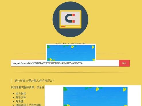 在线磁力链接种子文件边下边播网站源码_源码下载