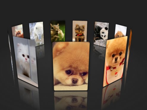 表白html页520实现3D动态相册