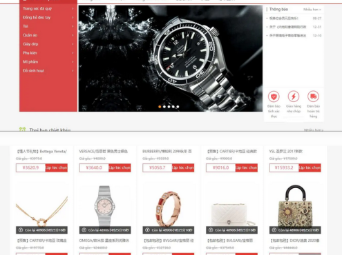 越南语版奢侈品商城系统源码/积分商城系统源码带拼团秒杀回收/可二开