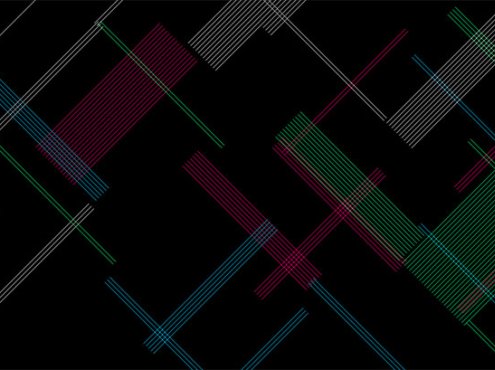 HTML5彩色科技线条背景特效