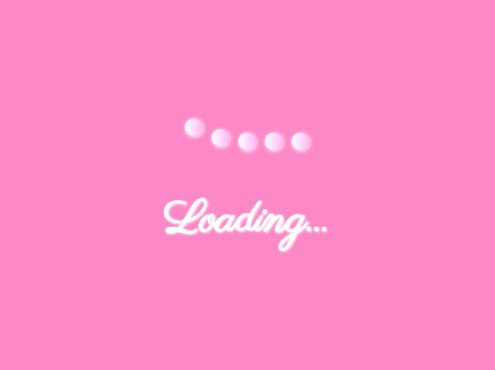 5个珠子并排CSS3加载特效