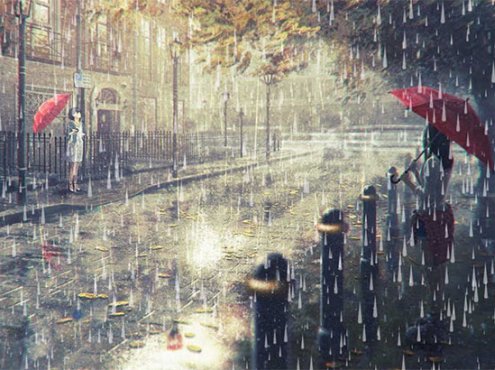Canvas倾盆大雨背景特效