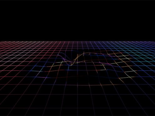 HTML5流动网状线条动画特效 canvas绘制的3D液体网状