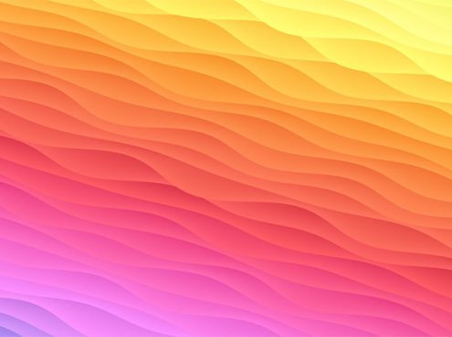 HTML5_Canvass制作的彩虹波浪动画特效