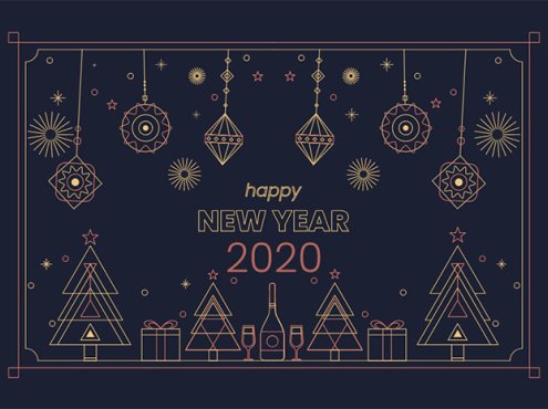 2020新年快乐主题动画特效