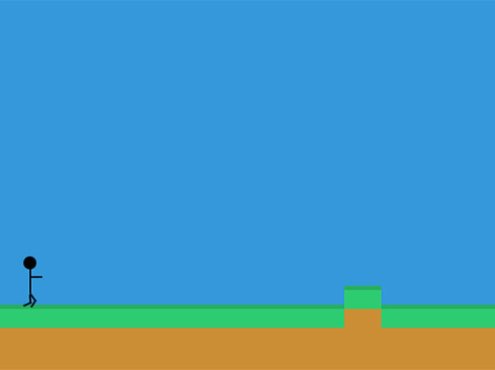 火柴人跑步游戏CSS3特效