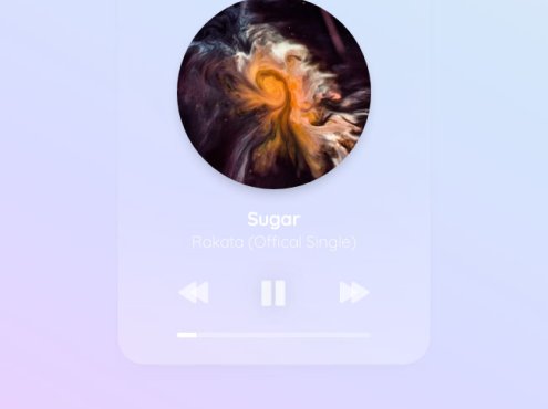 css3手机音乐播放器ui布局