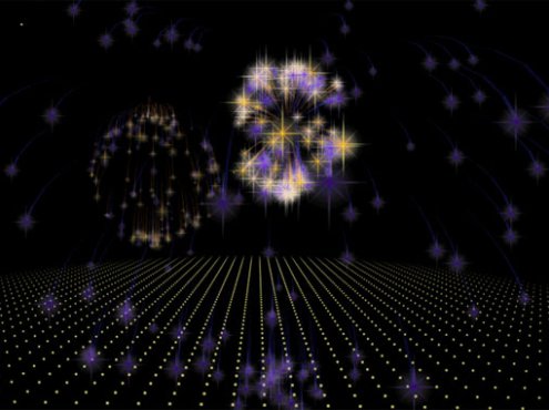 Canvas绘制3D烟花动画特效