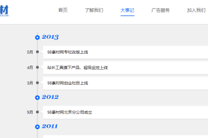 大事记jQuery时间轴