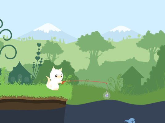 小猫钓鱼|官方英文|Cat Goes Fishing