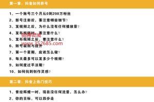 2019抖音电商运营淘客视频教程新手入门抖商营销教程卖货引流技巧_电商运营教程