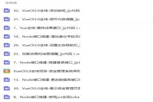 VueCli3.0全栈项目-资金管理系统带权限(node/element/vue)视频教程