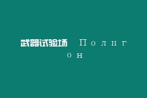 武器试验场  Полигон