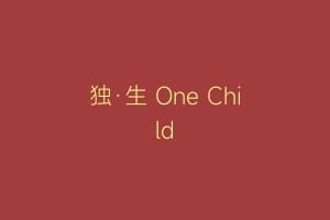 独·生 One Child